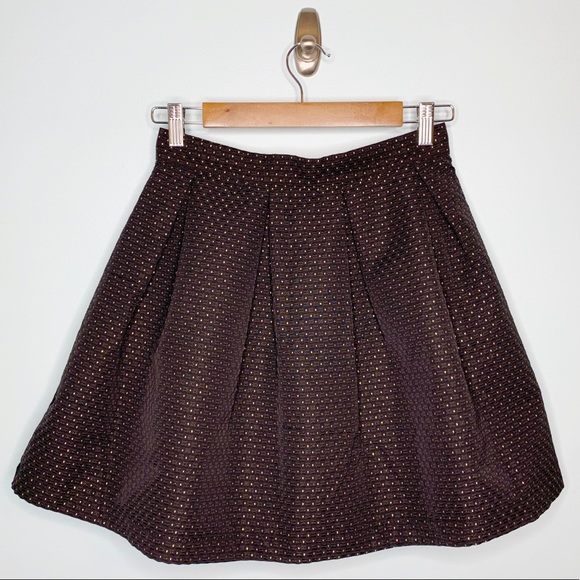 Soprano Metallic Dot Textured Skater Skirt - Picture 2 of 8